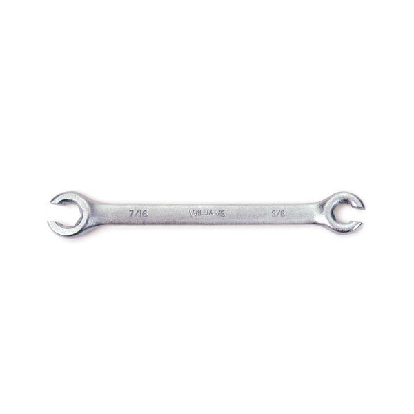 Williams Flare Nut Wrench, 3/8 x 7/16 Inch Opening, 6 Inch OAL, SAE JHW10600 - main